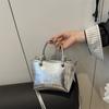 Bolso Plateado Pequeño de Verano Súper Popular para Mujer 2025 Nuevo Moderno a la Moda Versátil Bolso Bandolera Portátil de Alta Gama