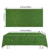 Toalha de Mesa Pe Grama Verde Novo Produto Transfronteiriço Festa de Aniversário Decoração de Festa Toalha de Mesa Descartável À Prova d'Água e de Óleo Tamanho Grande