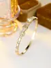 Pulseira Aberta para Unha com Cravação de Diamantes Galvanizada Estilo Coreano Transfronteiriça, Pulseira de Joia Personalizada Simples da Moda Tendência Europeia e Americana de Nicho