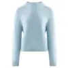 ¡Textura de lujo simple! Suéter 100% cachemir para mujer, cuello redondo, hombro raglán, suéter de punto, hilo jaspeado, capa base de punto grueso, holgado