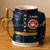 Estação Independente Novo Produto 250º Aniversário Militar Comemorativo Caneca 3D