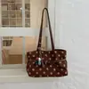 Bolso de hombro retro de lunares transfronterizo, bolso de mano moderno y único, estilo suave, gran capacidad, bolso casual para mujer de uso diario