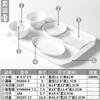 Prato de Melamina Xiangyuanmei Branco Imitação Porcelana Prato de Plástico Buffet Restaurante Fast Food Especial Conjunto de Acompanhamento