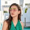 Nuevas Gafas de Sol de Fresa Personalizadas para Mujer para Fiesta Navideña Danzante Europea y Americana, Gafas de Sol de Moda, Gafas Originales, Venta al por Mayor Transfronteriza