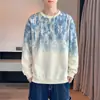 Sudadera Talla Grande M-8XL Diseño de Línea 3D Sudadera con Estampado Nuevo 2026 Hombre Otoño Talla Grande Holgada