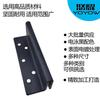 Soporte de Barra Colgante para Cama Negro con Ranura para Doble Gancho, Soporte de Barra Colgante para Cama con Marco de Soporte de Refuerzo para Cama de Madera, Accesorios de Ferretería