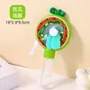 Varinha de Bolhas de Frutas Criativa Ventilador de Manivela Portátil Desenho Animado Divertido Transfronteiriço Brinquedo de Soprar Bolhas para Crianças e Estudantes Atacado