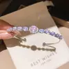Pulsera Doble Capa de Mariposa con Circonita Transfronteriza Europea y Americana Estilo Coreano Ins Pulsera Dulce Versátil Joyería de Mano de Lujo Ligero Sensación de Alta Gama