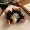 Goma para el pelo estilo coreano de alta elasticidad con perla, para mujeres, simple, sensación de alta gama, versátil para el uso diario, gomas para el pelo, accesorios para el pelo
