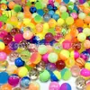 Pelota Elástica Flotante Arcoíris Dos Tonos Esmerilada de 25 mm Pelota para Niños Set de Juguetes de Yiwu Máquina Gashapon Suministro Transfronterizo