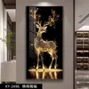Pintura Decorativa de Entrada Fulu Pintura Colgante para Pasillo Lujo Ligero de Alta Calidad Moderna Simple Clásica Francesa Mural de Porcelana de Cristal