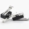 Microinterruptor KW-10 Ratón Microinterruptor Pequeño Pie Curvado Doblez Derecho Punto Plateado Interruptor de Viaje Interruptor de Arranque