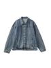 Ropa para Hombre Apo Chaqueta Vaquera para Hombre Transfronteriza Otoño Moda Americana High Street Marca Lavada Holgada Solapa Chaqueta Superior