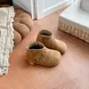 Botas Curtas Birkenstock Retrô para Meninas Tendência Inverno 2026 Novidades Botas Casuais Macias para Bebês Botas de Cano Baixo para Crianças Pequenas