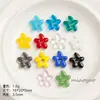 Estilo ins vidro de trabalhador leve doce colorido irregular furo grande flor pingente brincos DIY feitos à mão com contas acessórios de material