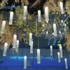 Lámpara de Techo para Boda Cadena Bádminton Pájaro Pequeño Luminoso Cisne Hoja de Arce Grulla de Origami Candelabro Decoración de Boda Decoración de Escaparate