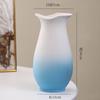Adornos de Jarrón de Cerámica de Estrella Moderno Simple Sala de Estar Porcelana Blanca Flor Fresca Seca Juego de Flores de Cerámica Creativo