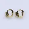Accesorios de Conversión de Clip para Oreja DIY Invisibles Aretes de Botón Galvanizados que Conservan el Color Sin Perforación Doloroso Convertidor de Clip para Oreja con Tornillo Giratorio