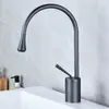 Torneira de Lavatório Doméstica para Banheiro Torneira de Lavatório Uso Duplo Quente e Frio Aumentada Giratória