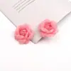 Flor Rosa de Renda 5cm DIY Flor 3D Acessórios de Cabelo Presilhas Garra Broche Adornos de Cabeça Sapatos de Vestir Chapéus Flores Decorativas Enfeites Acessórios