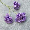 Flor Artificial Rosa Diamante de 3 Cabeças Flor de Seda para Casamento Arranjo de Casamento Decoração de Sala de Estar Flor Artificial em Formato de Rosa de Luxo Acessível