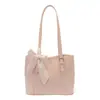 Bolsa tote simples de grande capacidade para mulheres, nova moda primavera 2026 estilo coreano casual para trabalho, bolsa de ombro/axila para mulheres