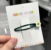 Presilhas de cabelo coloridas com um toque de luxo, presilhas de cabelo em formato de laço, presilhas de franja para meninas coreanas, presilhas laterais para cabelos soltos, presilhas de flor