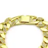 Pulseira masculina de ouro com diamantes de personalidade europeia e americana tendência hip-hop pulseira hip-hop fabricantes de pulseiras fornecem atacado