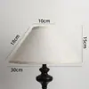 Lámpara de Mesa, Lámpara de Pie, Lámpara Colgante, Pantalla de Lámpara de Pared, Pantalla Cónica de Tela, Mesita de Noche de Dormitorio, Tela de Lino Simple y Acogedora