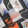 Etiquetas de Roupa Laminadas de Novo Estilo Cartão Branco Personalizado Etiquetas de Roupa com Película Brilhante Etiquetas de Roupa de Alto Padrão Feitas Sob Medida