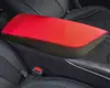 Adecuado para cubierta de caja de reposabrazos central Toyota Camry 2018-2023, cubierta protectora de caja de reposabrazos de cuero de microfibra, rojo y negro