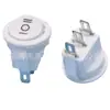 Interruptor basculante redondo pequeño negro KCD11 2 terminales interruptor basculante redondo pequeño orificio 15 mm interruptor redondo pequeño