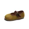 Zapatos de Cuero Estilo Coreano para Niñas 2026 Nuevas Llegadas Primavera/Otoño Zapatos Planos Suaves para Niños con Estampado de Leopardo Mocasines para Exteriores y Conducir para Niñas Pequeñas