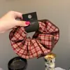 Goma para el pelo a cuadros dulce y linda de tela Dongdaemun Coreana Moda Simple Versátil Banda Elástica Duradera para Mujeres