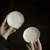 Posavasos de Arcilla Esmaltada Ceniza Dinastías Tang y Song, Accesorios para Ceremonia del Té, Posavasos para Tazas de Té, Resistentes al Calor, Juego de Té Kung Fu Cerámico, Posavasos Versátiles para Té