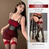 Xianyi Lencería Sexy Falda de Tirantes para Noche Caliente Uniforme Tentación Estilo Abstinencia Pijama Sexy de Gama Alta 348