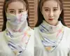 Novo Lenço de Proteção Facial Triângulo à Prova de Vento de Seda Gelada Respirável com Gancho para Orelha Feminino Lenço Protetor de Pescoço Fino para Uso Externo