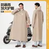 Impermeables hechos a medida con mangas, disponibles en estilos para hombre y mujer, diseño de cuerpo completo, adecuados para adultos, engrosados para lluvia intensa y diseñados para andar en motocicleta