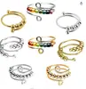 Nuevo Anillo Giratorio de Microperlas de Amazon de Venta Caliente Europea y Americana Anillo Creativo para Mujer Joyería de Mano para Mujer Anti-Estrés y Ansiedad