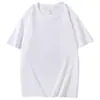 Camiseta de Algodão Penteado Pesado 200g, Gola Redonda, Caimento Solto, Ombros Caídos, Manga Curta, Camiseta Básica, Camiseta Cultural, Pode Ser Impressa com Imagens