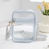 Atacado do Fabricante Bolsa de Cosméticos Impermeável em PVC, Pode Ser Guardada, Exclusivo para Vendas Transfronteiriças, Transparente, Moderna, Versátil Bolsa Pequena Transversal