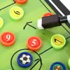 Treinamento Tático de Futebol Quadro de Orientação Tática Quadro Reto Peças Magnéticas Tabuleiro Tático Edição de Exercício Dobrável para Demonstrar