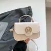 Popular Bolso Pequeño Cuadrado de Textura 2025 Verano Nueva Moda Bolso de Mano Sencillo Bolso de Hombro con Costuras de Letras en Contraste