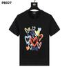 Psy Venta al por Mayor Marca Americana de Moda Cho Bun Camiseta Colorida Calavera Conejo Degradado Estampado de Letras Estilo de Pareja Manga Corta Ny
