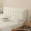 Cabecero simple de cuero técnico impermeable, disponible para comprar por separado, con espuma de alta resistencia que protege la cintura, panel de cabecero integrado de doble uso para montaje en pared y de pie