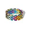 Reloj de acero inoxidable estilo dulce y fresco europeo y americano con anillo Moda para hombre anillo de acero de titanio negro envejecido