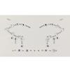 Pegatinas Faciales, Maquillaje de Ojos de Mariposa, Perlas, Diamantes Brillantes, Diamantes de Lágrima, Pegatinas de Diamantes para Ojos de Escenario, Pegatinas de Tatuaje de Maquillaje Autoadhesivas para Halloween