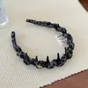 Diadema con Estampado de Leopardo y Dientes Ondulados para Mujer, Pinza para el Cabello Esponjosa de Corona Alta, Diadema Antideslizante para Lavarse la Cara, Peinado, Salir, Accesorio para el Cabello