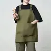 Delantales de Trabajo de Moda para Cocina Casera, Catering, Peluquería de Mascotas, Cafeterías y Tiendas de Té con Leche, Ropa de Trabajo Unisex para Salón de Uñas, Logo Personalizado