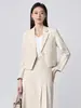 Traje Profesional Khaki de Primavera y Otoño para Mujer Temporada Gama Alta Estudiante Universitaria Entrevista Formal Traje de Dos Piezas
